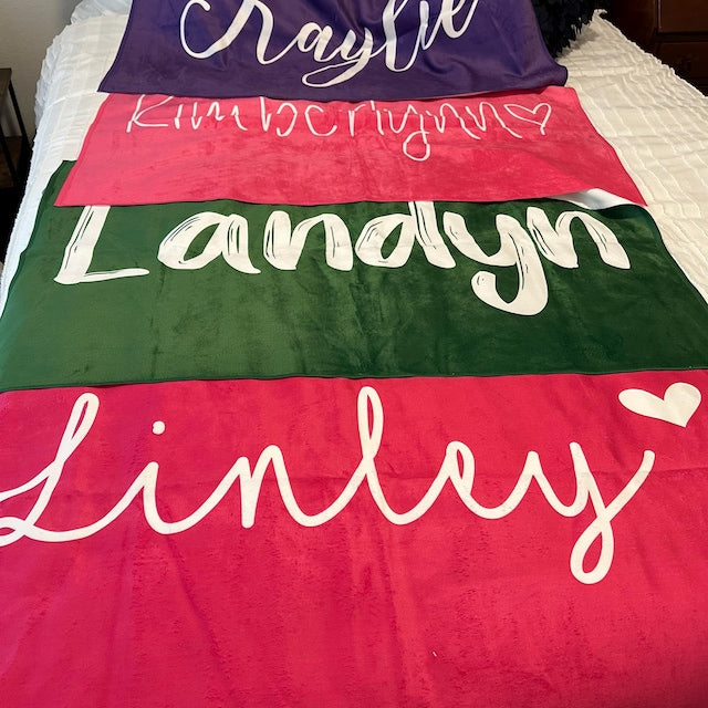 Bold Font Style Personalized Beach Towel Personalized Name Bath Towel I PBTowels04