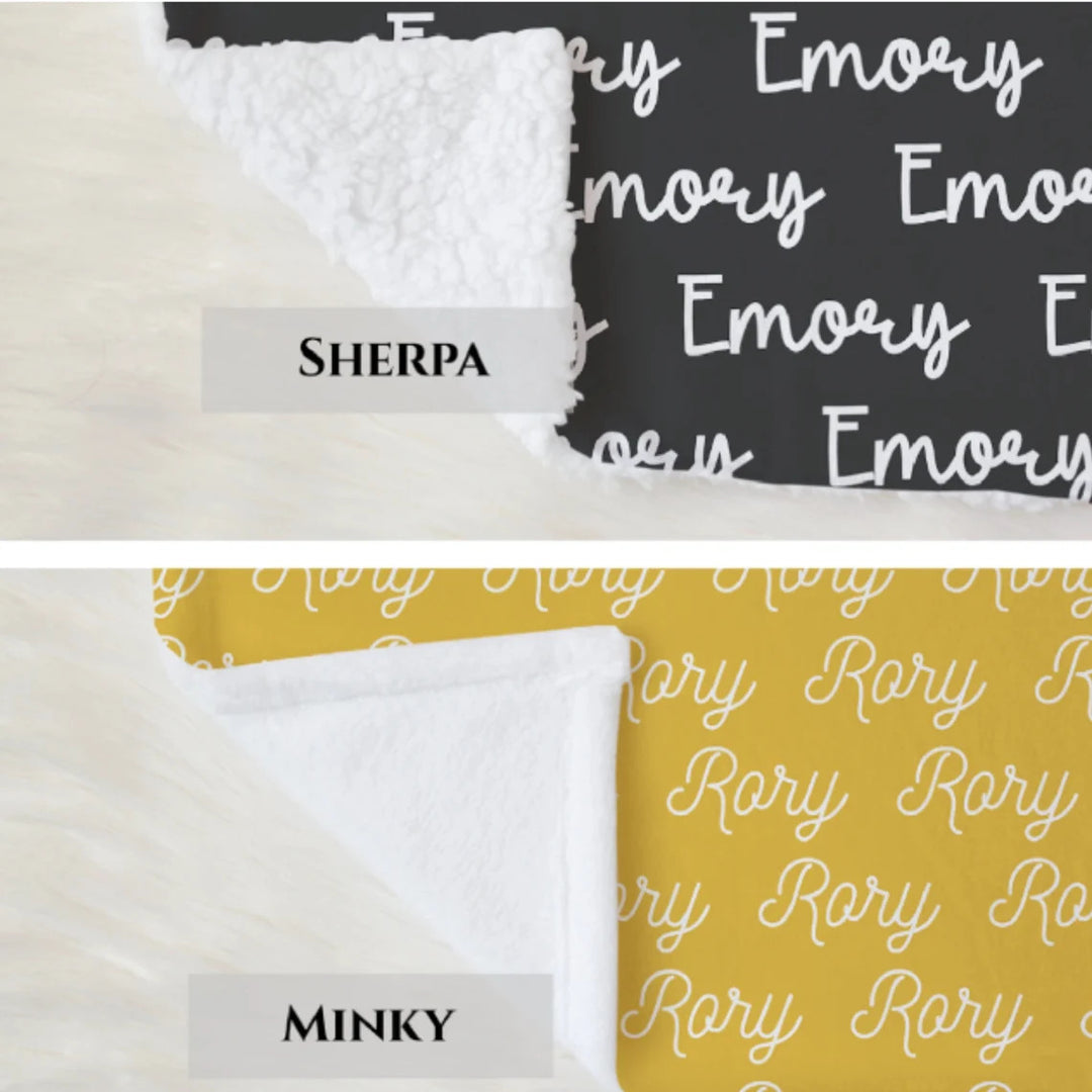 Custom Name Xmas Blanket, Kids Christmas Blanket I SFBlanket06