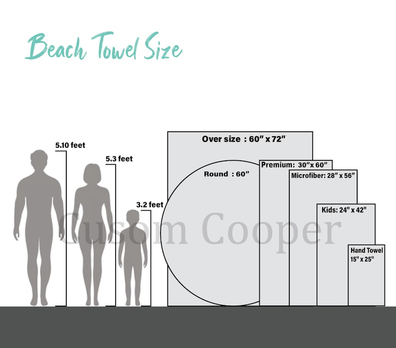 Bold Font Style Personalized Beach Towel Personalized Name Bath Towel I PBTowels04